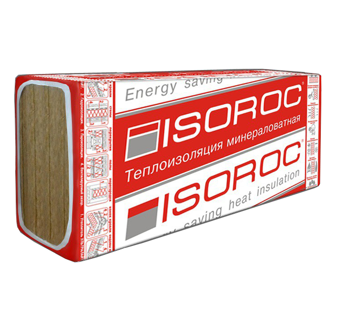Утеплитель ISOROC Изолайт-ЛЮКС 1000х600х180 мм