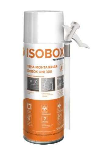 Пена монтажная ISOBOX UNI 300 Бытовая 300 мл фото 0
